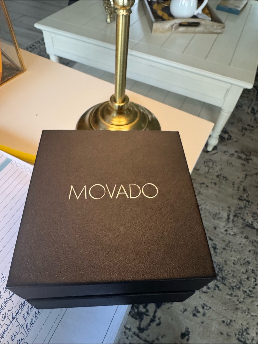Movado Black and silver Watch bracelet Size Guide Poster